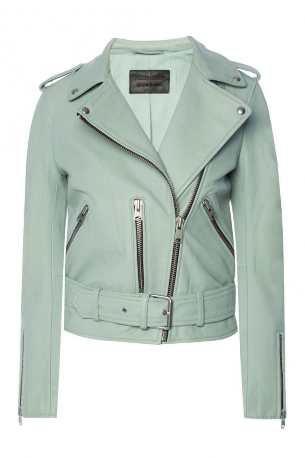 Mint green hot sale biker jacket